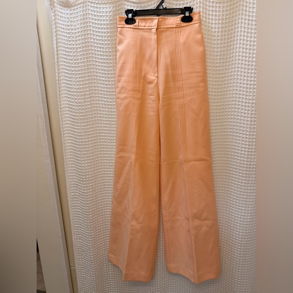 Vintage Peach Wide-Leg Women's Pants